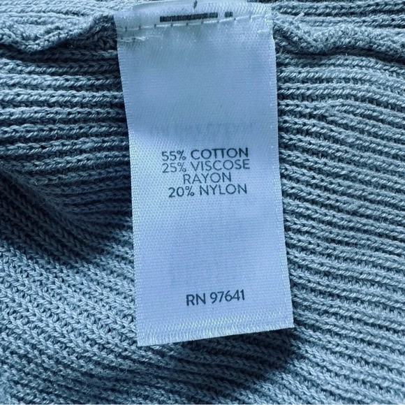 J Jill Gray Knit Long Sweater Pullover Tunic Textured Boat Neck XL Petite - Picture 10 of 11